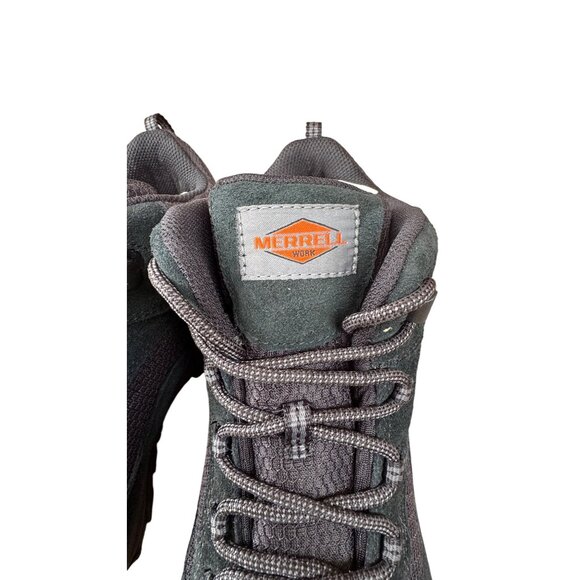 NEW Merrell Mens Size 7.5 Moab Onset Mid Waterproof Composite Toe Work Boot Blac - Picture 9 of 12